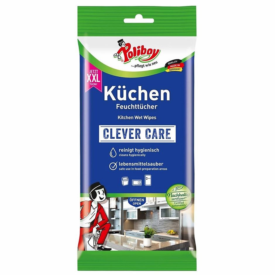Poliboy Clever Care XXL-Feuchttücher Küche 48 Stück