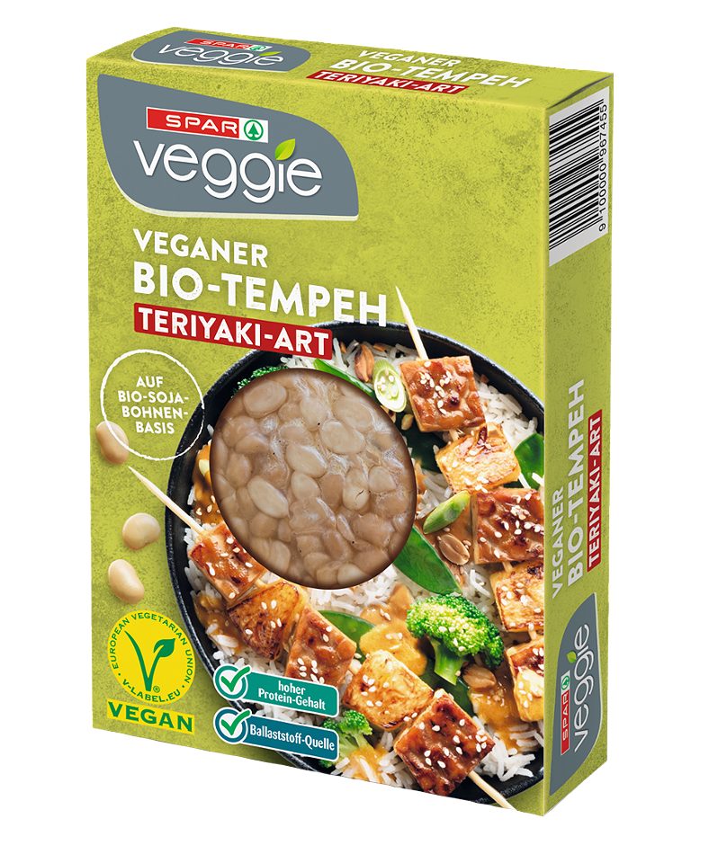 SPAR Veggie veganer Bio-Tempeh Teriyaki-Art 200 G