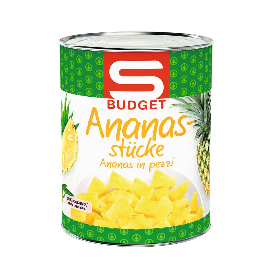 S-BUDGET Ananasstücke 560 G