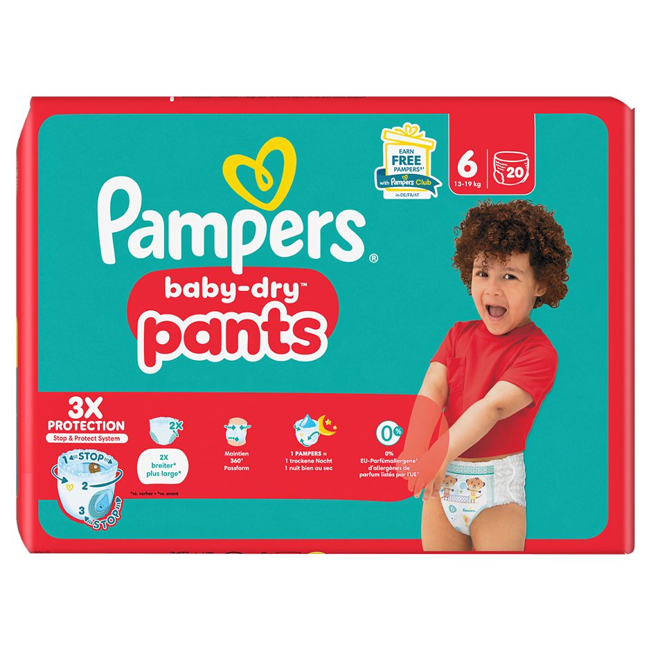 Pampers baby-dry Pants Gr.6 / 13-19kg 20 Stück