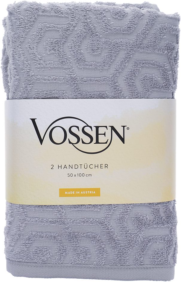 Vossen Handtuch 2er Set shadow 50x100cm