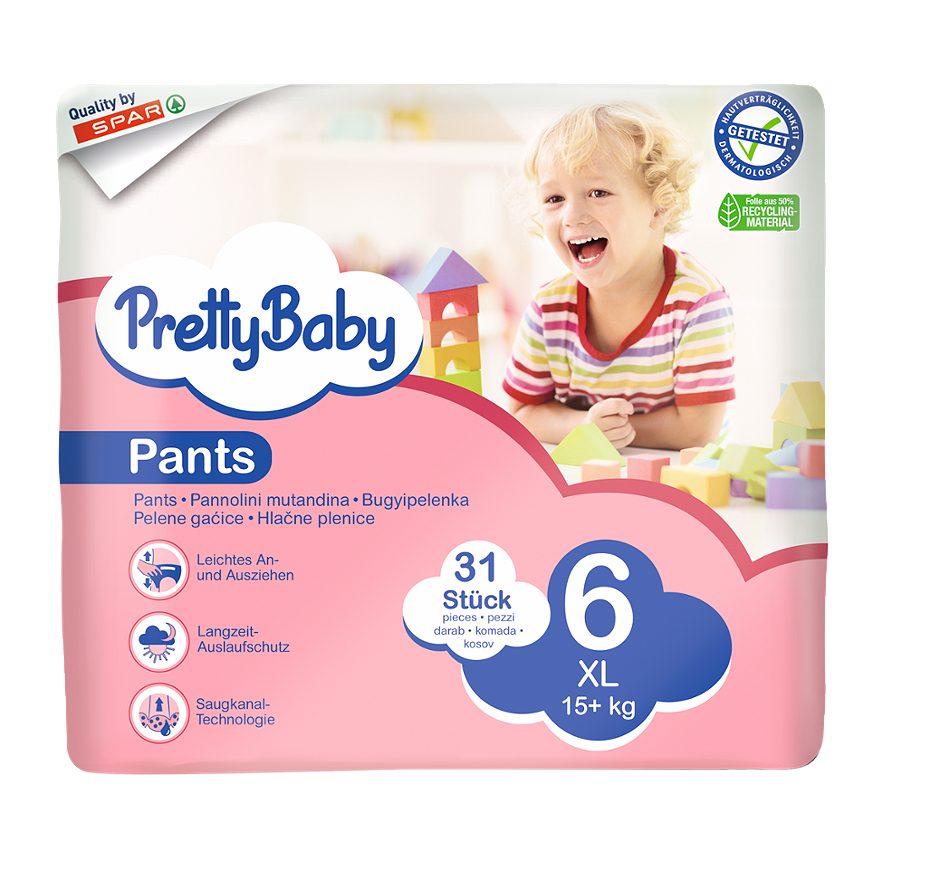 Pretty Baby Pants XL Gr. 6 (15+ kg) 31 Stück