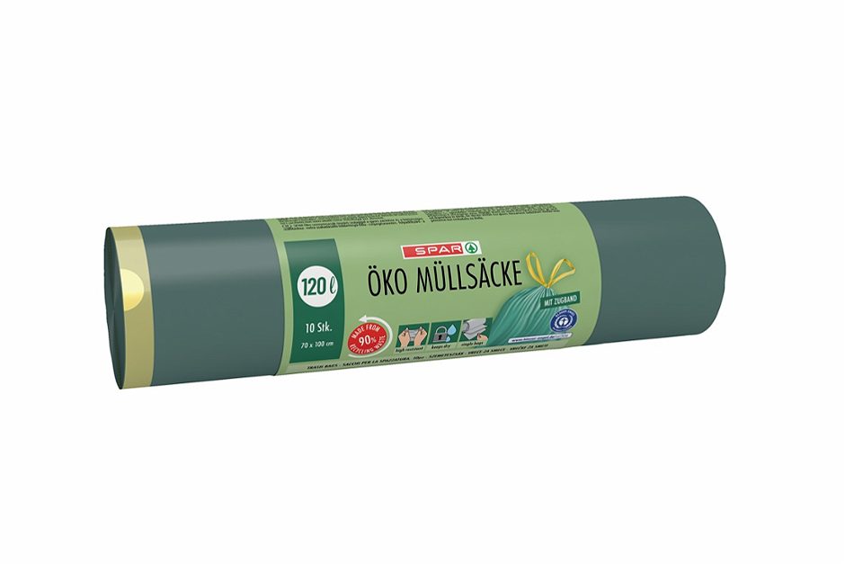 SPAR Öko Müllbeutel mit Zugband 120l 10 Stk.