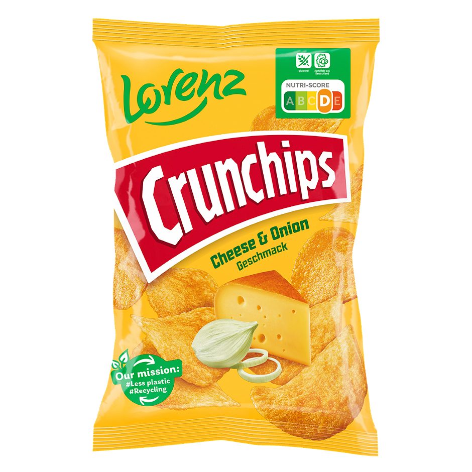Lorenz Crunchips Cheese and Onion 150 G