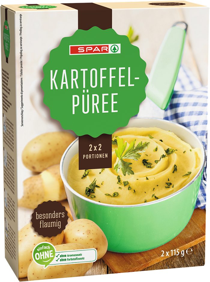SPAR Kartoffelpüree 2 x 2 Portionen 230 G