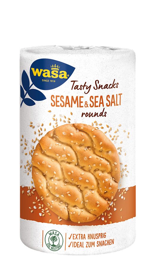 Wasa Tasty Snacks Round Sesam & Meersalz 235 G