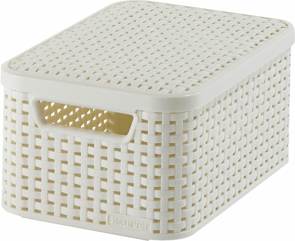 Keter Style Box S mit Deckel cremeweiss