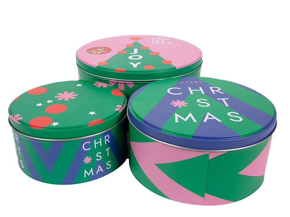 SIMPEX BASIC Keksdosen Set 3-tlg. Pink Christmas