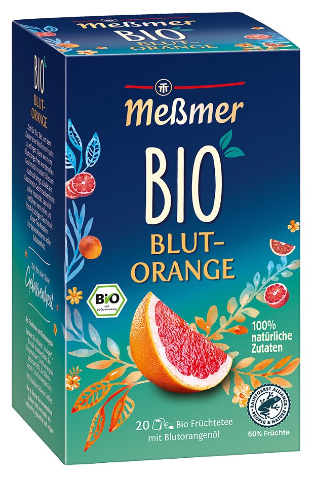 Messmer Bio Früchteteemischung Blutorange 20 Teebeutel