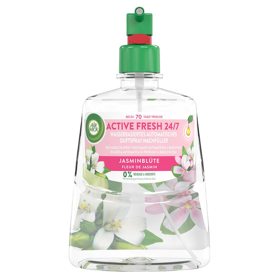 Air Wick Active Fresh Wasserbasiertes aut. Duftspray Nachfüller / Jasminblüte 228 ml