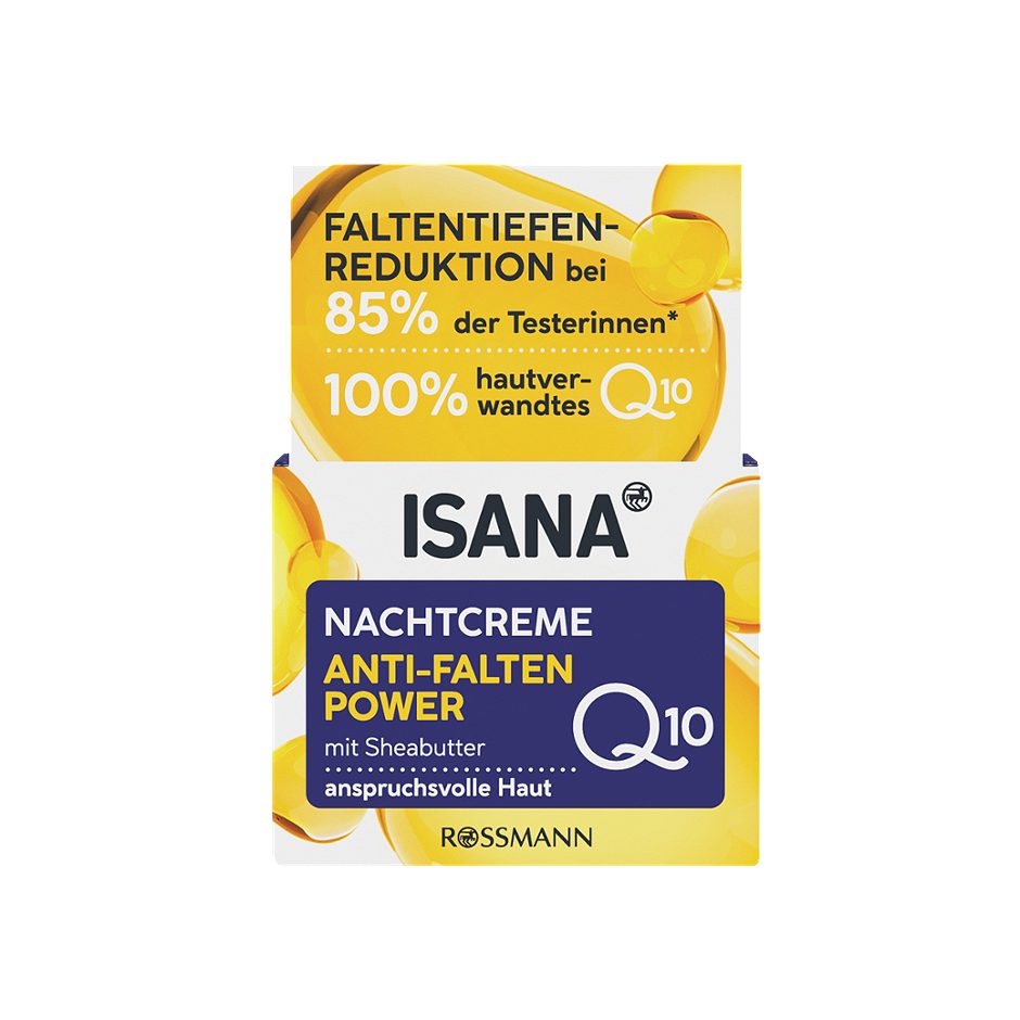 Isana Nachtcreme Q10 Anti-Falten Power 50ml