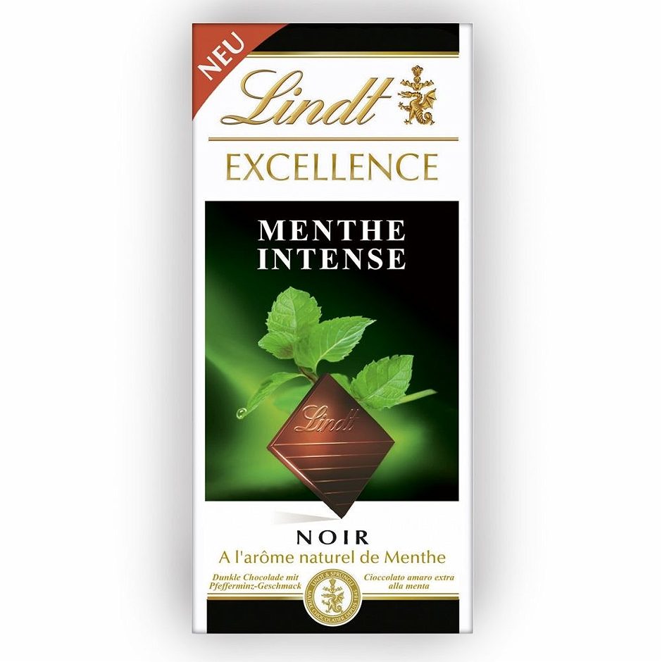 Lindt Excellence Dunkle Schokolade Mint Intense 100 G
