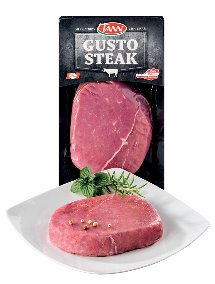 TANN Rinds-Gustosteak SKIN ca. 350g 1 KG