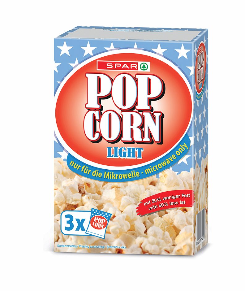 SPAR Mikrowellen Popcorn Light 3 x 90g 270 G