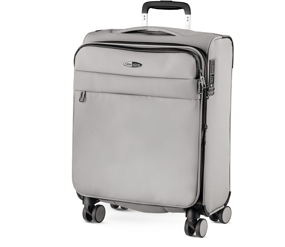 NEW YORK Exclusive Koffer Softschale Grau 66cm
