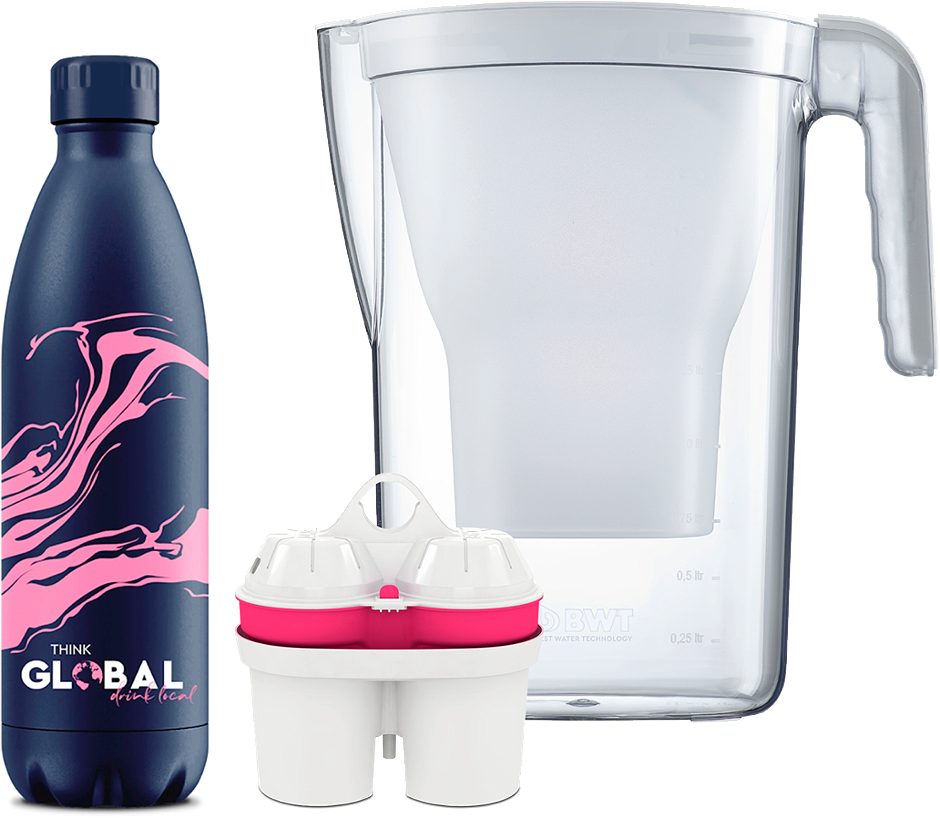 BWT Tischwasserfilter Vida mit Climate Bottle