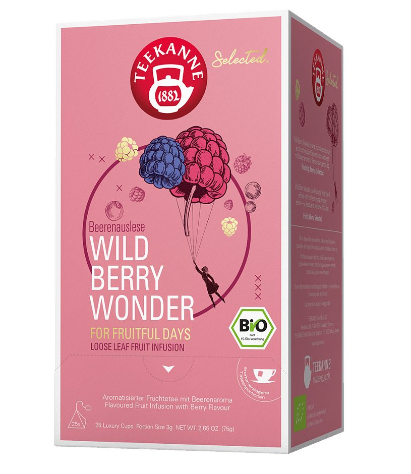 Teekanne Bio-Früchteteemischung  Wild Berry Wonder 25 Teebeutel