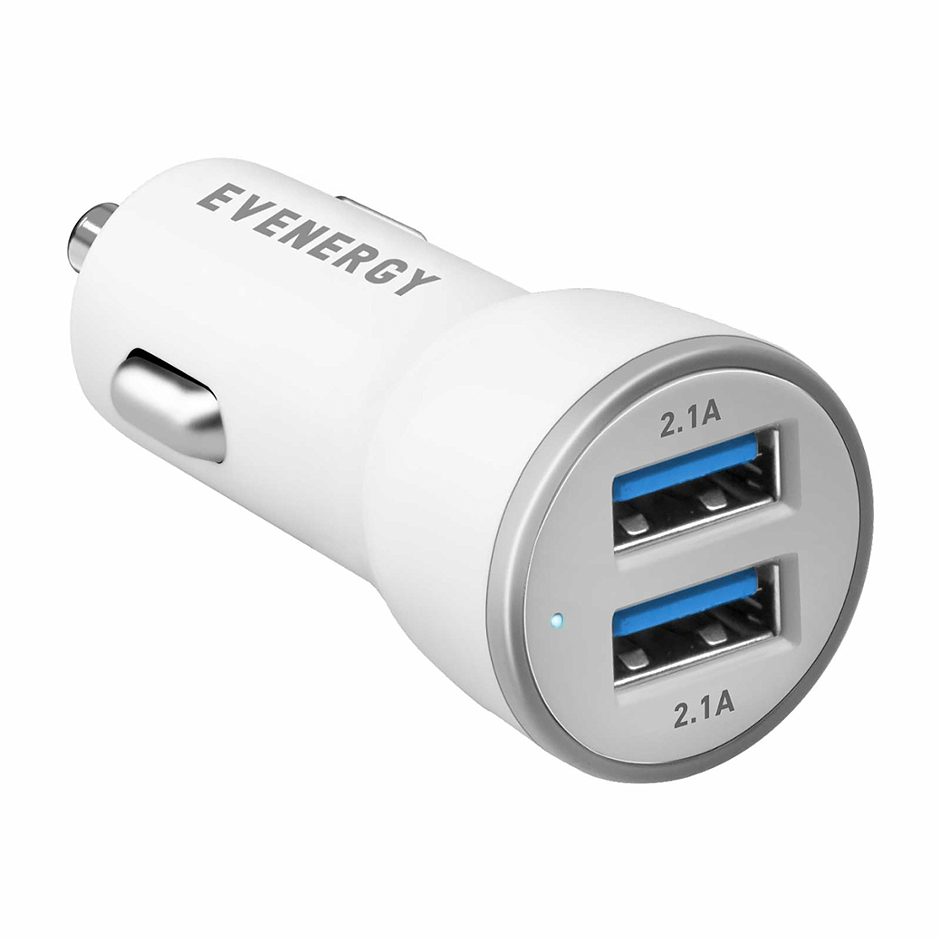 Evenergy KFZ Lader 2,1A x USB Weiß