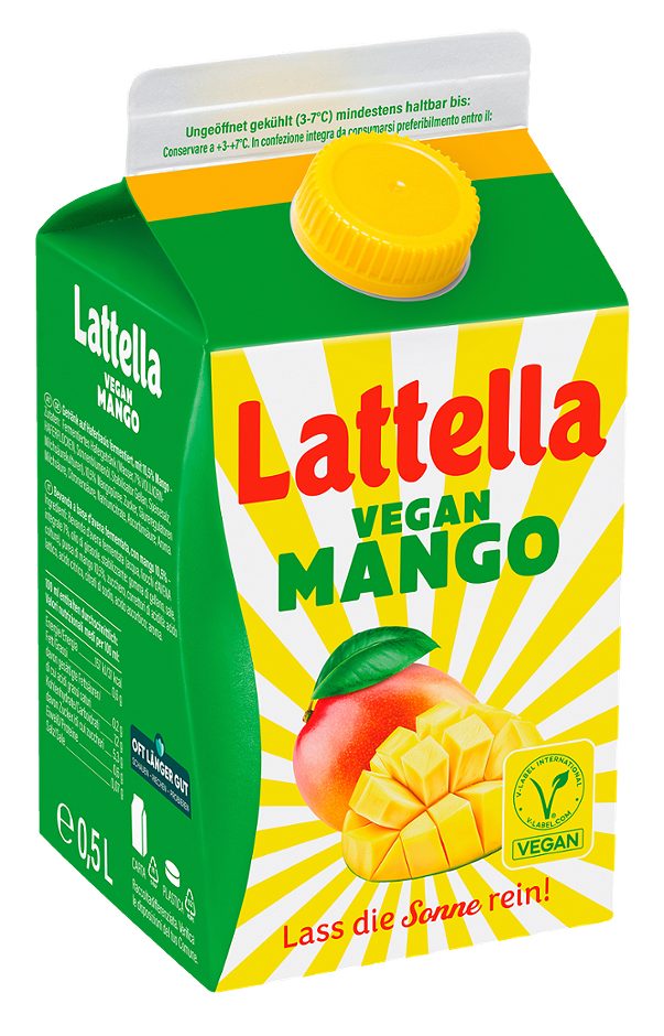 Lattella VEGAN Mango 0,5 L EINWEG ohne Pfand