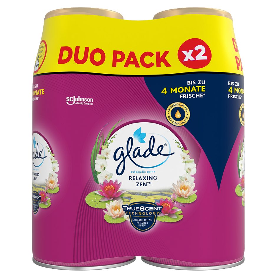 Glade automatic spray Lufterfrischer Nachfüller Relaxing Zen™ 2 x 269ml