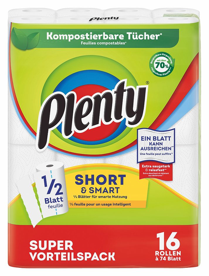 Plenty Küchenrollen Short&Smart 16 Rollen