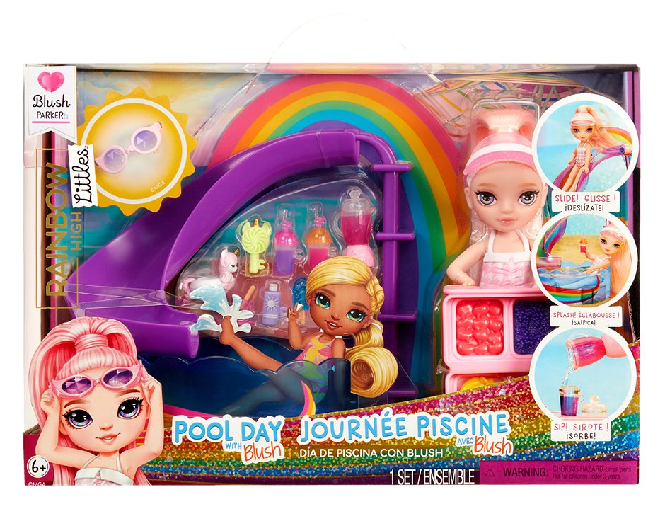 Rainbow High Little Pool Day with Plush Playset