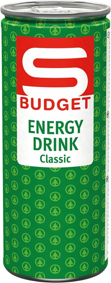 S-BUDGET Energy Drink Classic 250 ML EINWEG mit Pfand