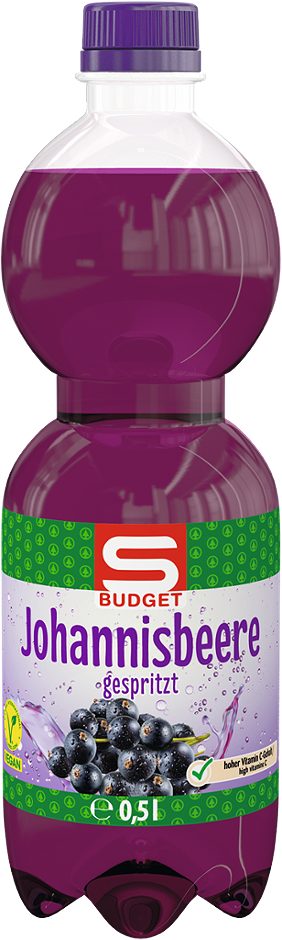 S-BUDGET Johannisbeer gespritzt 0,5 L EINWEG mit Pfand