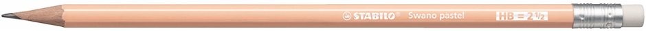 STABILO Bleistift mit Radierer swano Pastel aprikose