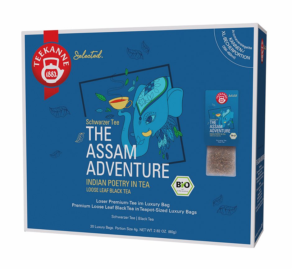 Teekanne Bio-Schwarztee Assam Adventure 20 Teebeutel