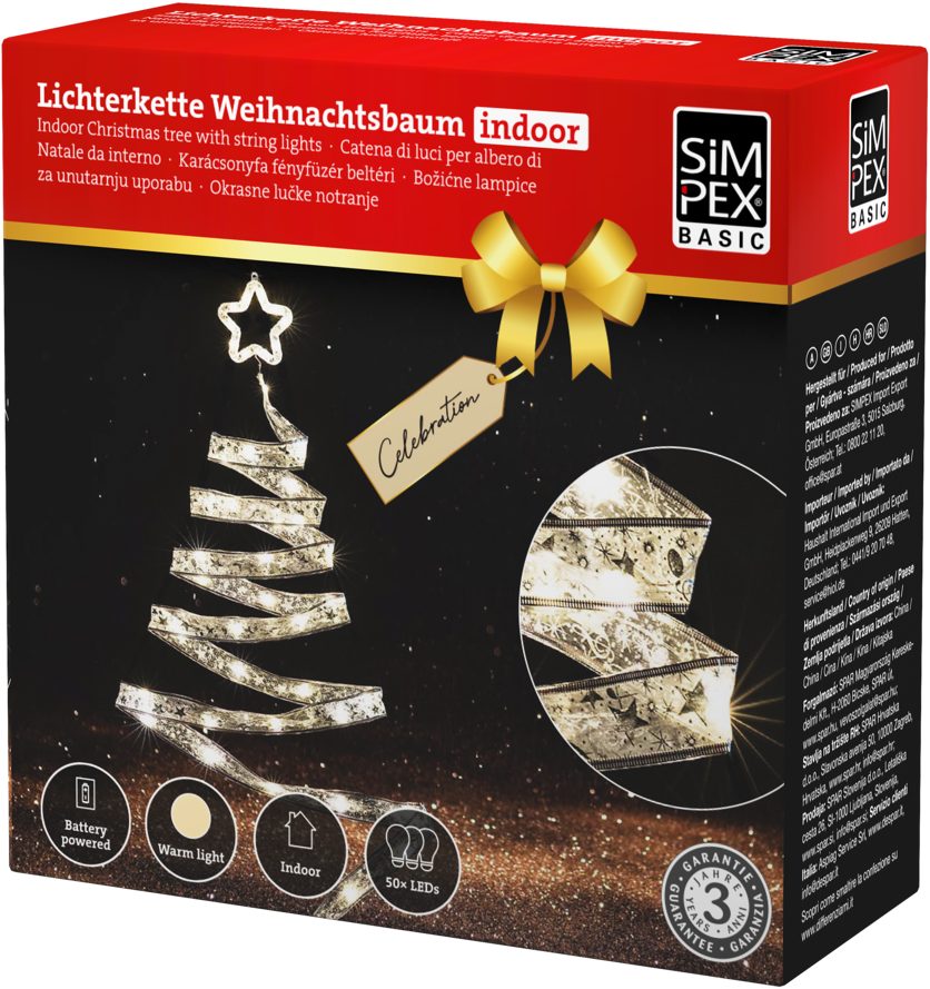 SIMPEX BASIC Celebration Weihnachtsbaum Wand