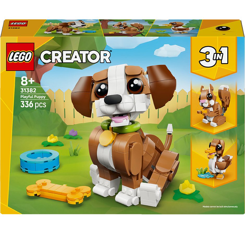 LEGO Creator Niedliche Tiere: Verspielter Welpe 31382