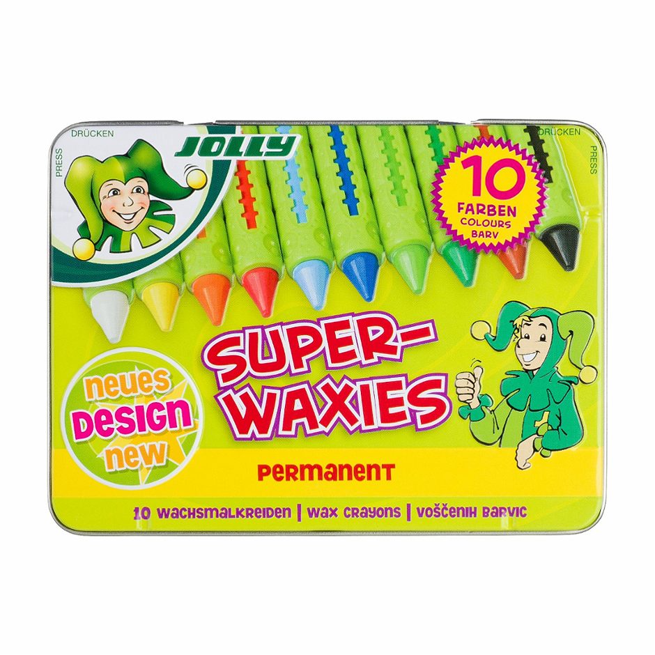 Jolly Wachsmalkreiden Superwaxies Permanent 10 Stk.