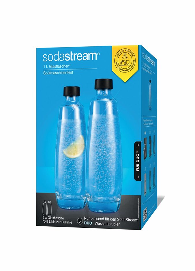Sodastream Glasflaschen Duo 1L x 2