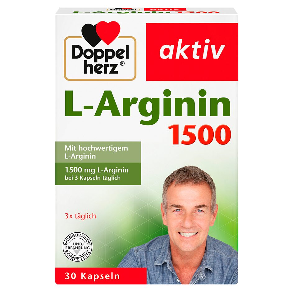 Doppelherz aktiv L-Arginin 1500 30 Kapseln 44 G