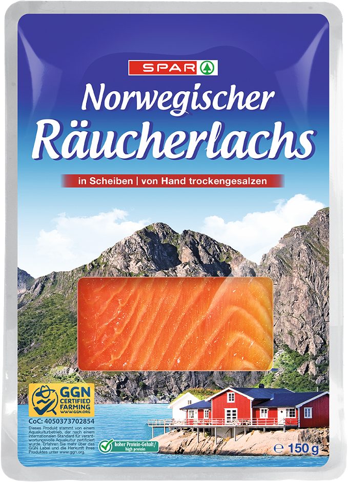 SPAR Norwegischer Räucherlachs 150 G