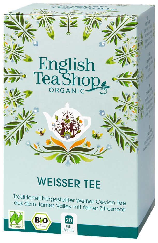 English Tea Shop Organic Bio Weißer Tee Weisser Tee 20 Teebeutel