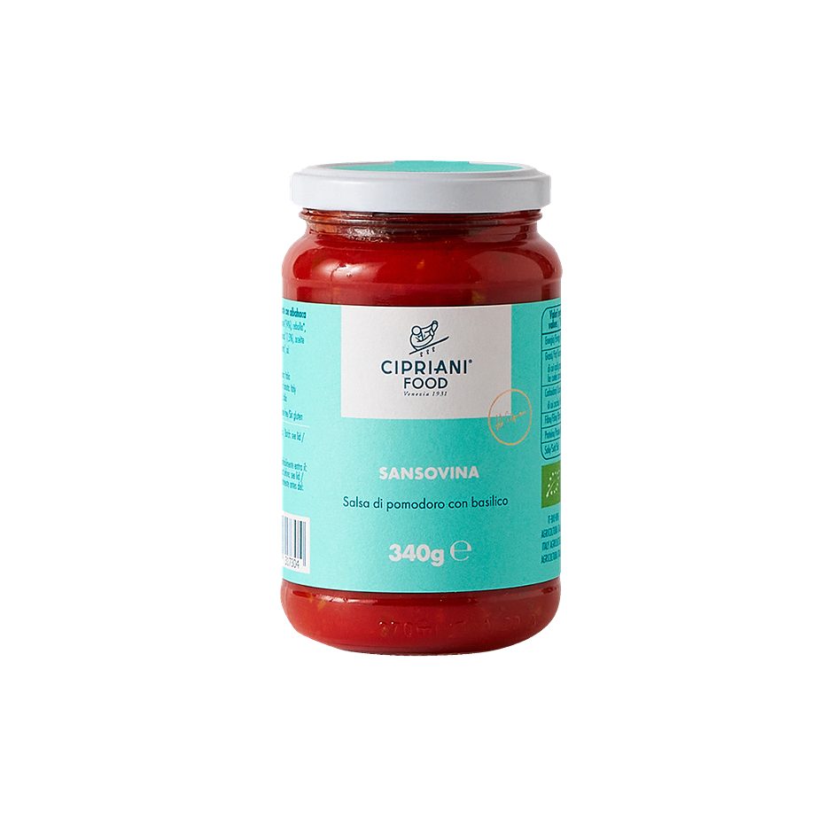 Cipriani Sansovina Bio-Tomatensauce mit Basilikum 340 G