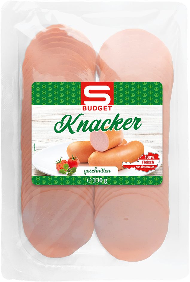 S-BUDGET Knacker geschnitten 330 G