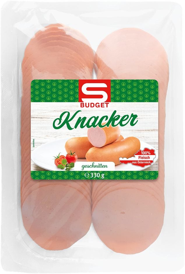 S-BUDGET Knacker geschnitten 330 G