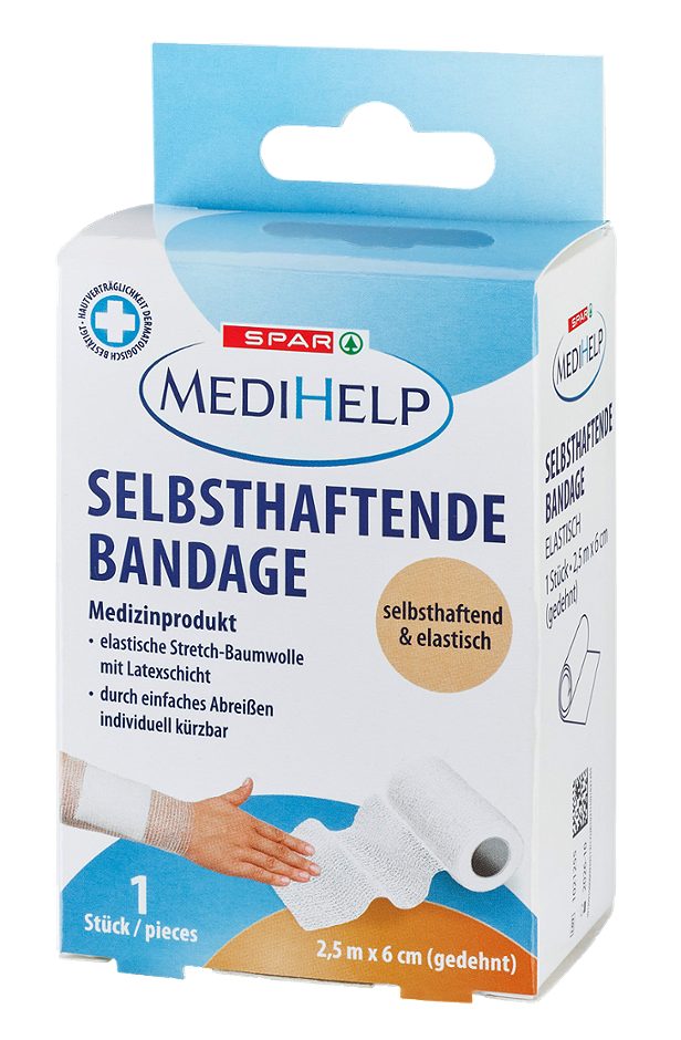 SPAR MediHelp Selbsthaftende Bandage elastisch 1 Stück