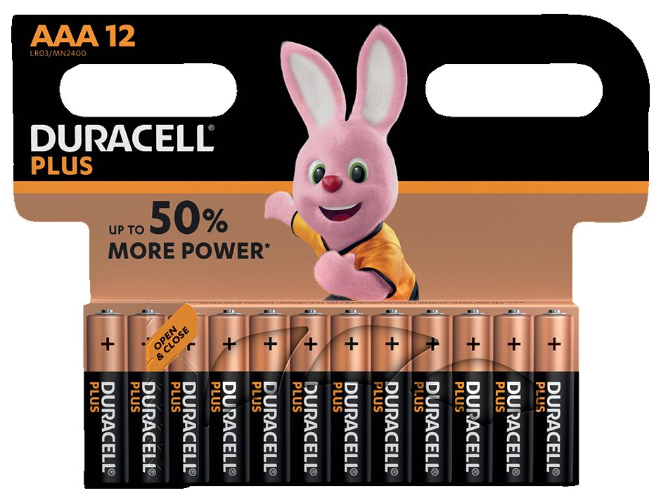 Duracell Plus Power Batterien Micro AAA 12 Stück
