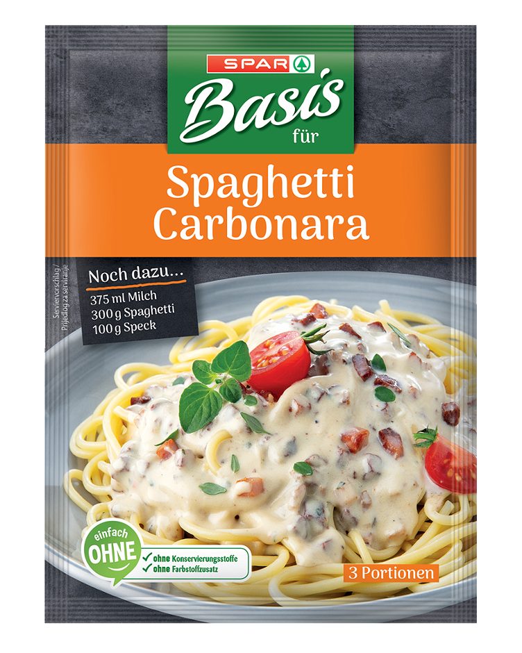 SPAR Basis für Spaghetti Carbonara 3 Portionen