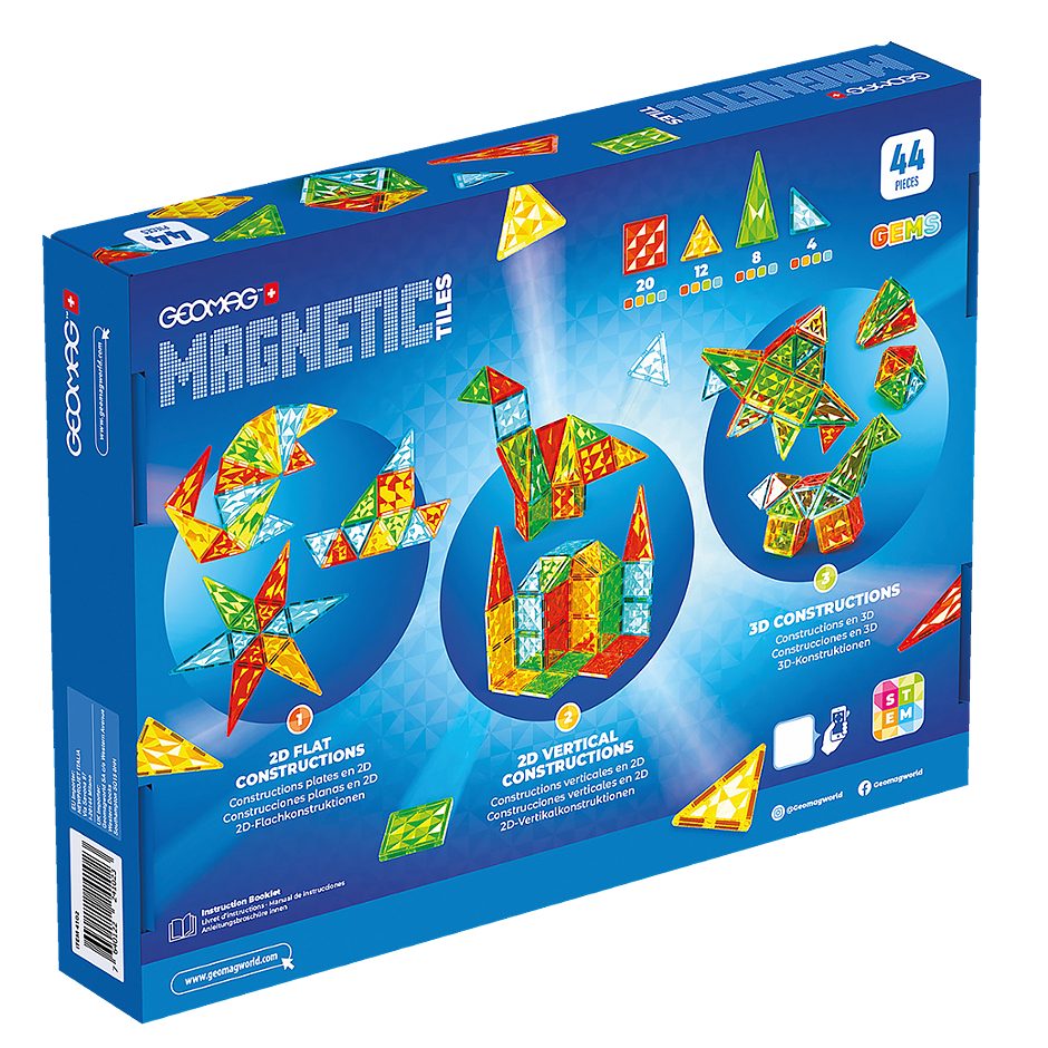 Geomag Magn. Kacheln Gems 44 Teile 54213