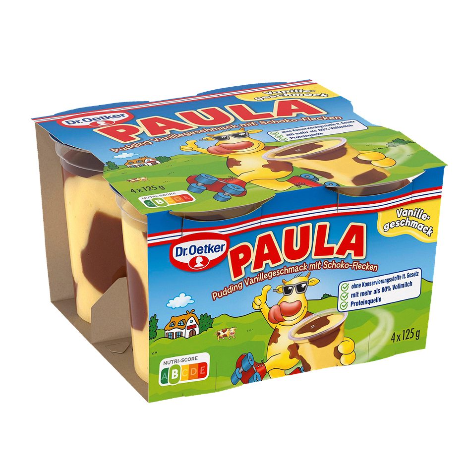 Dr. Oetker Paula Pudding Vanillegeschmack 4x125g 500 G