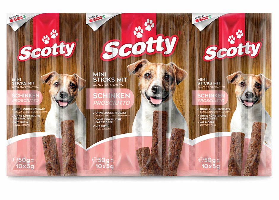 Scotty Mini Sticks mit Schinken 10 x 5 g 50 G