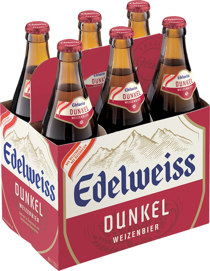 Edelweiss Weissbier dunkel 6x0,5l 3.000 ML MEHRWEG