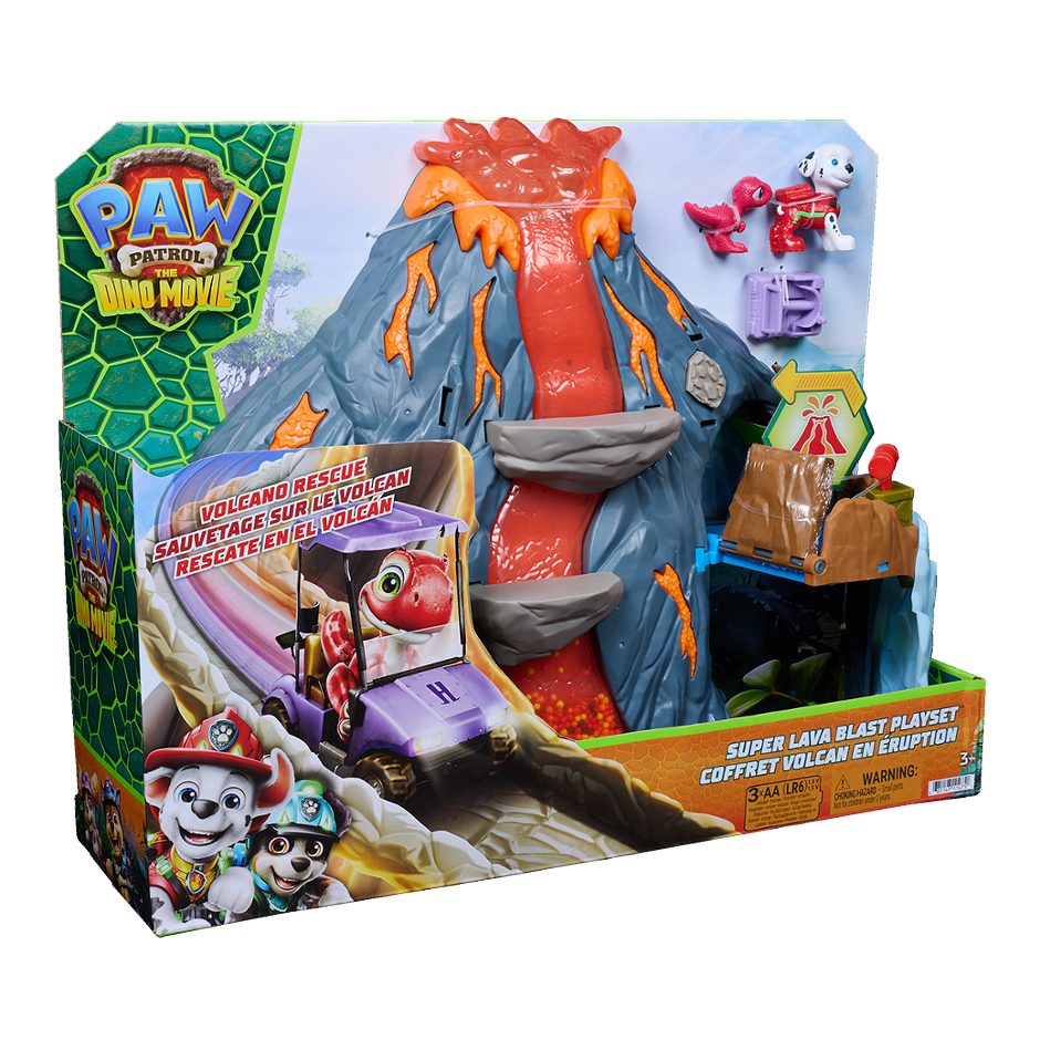 Paw Patrol Dino Movie Super Lava Blast Vulkan Spielset