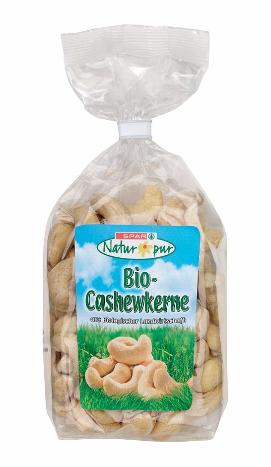 SPAR Natur*pur Bio-Cashewkerne 100 G