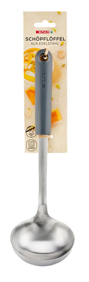 SPAR Schöpflöffel 30 cm mit ergonomischen Silikongriff 1 STK